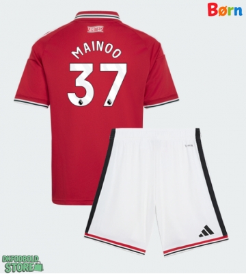 Manchester United Kobbie Mainoo #37 Replika Babytøj Hjemmebanesæt Børn 2026-27 Kortærmet (+ Korte bukser)